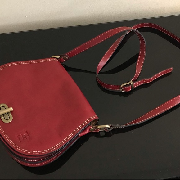 Artigianino Red Italian Leather Handbag New - Picture 4 of 7